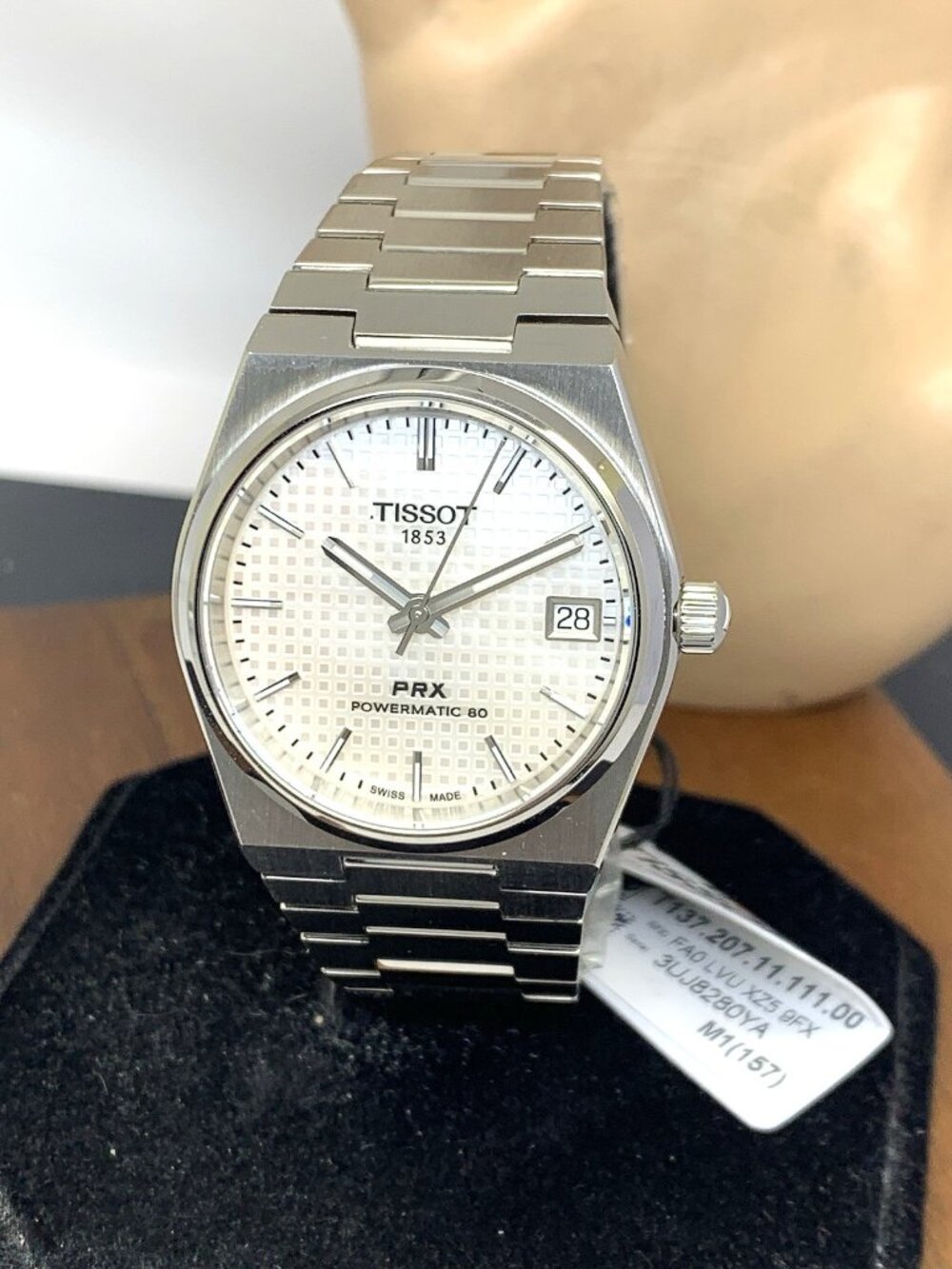 Tissot PRX Unisex Watch Swiss Automatic Mother of Pearl Dial 35mm T1372071111100